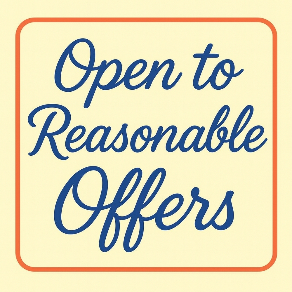 Open to Reasonable Offers Sign